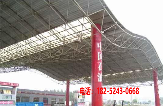 加油站罩棚網(wǎng)架
